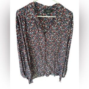 MichelStudio Long Sleeve Button Blouse Size 16